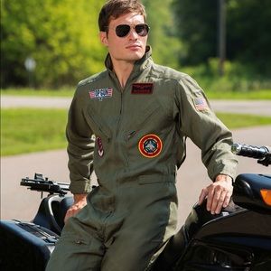 Top Gun Aviator Halloween Costume Jumpsuit